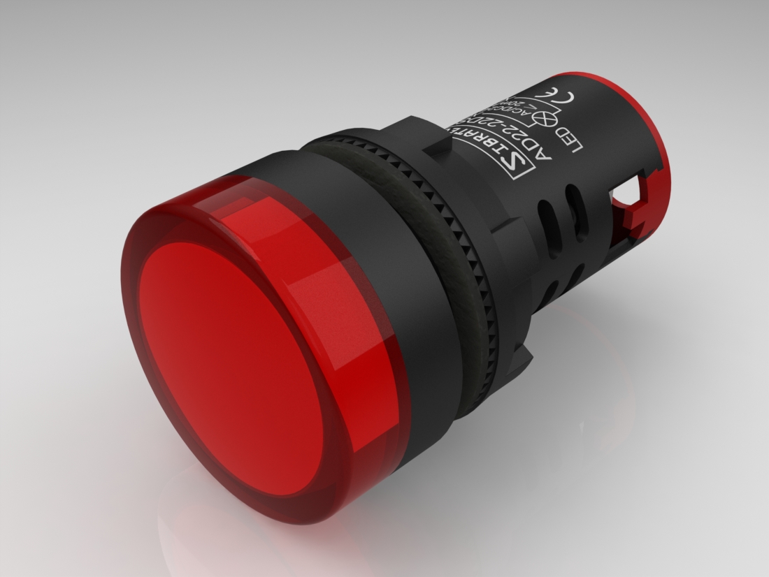 LED 信号灯 AD22-22DS AC-DC 24V AMPL4 22MM指示灯报警灯